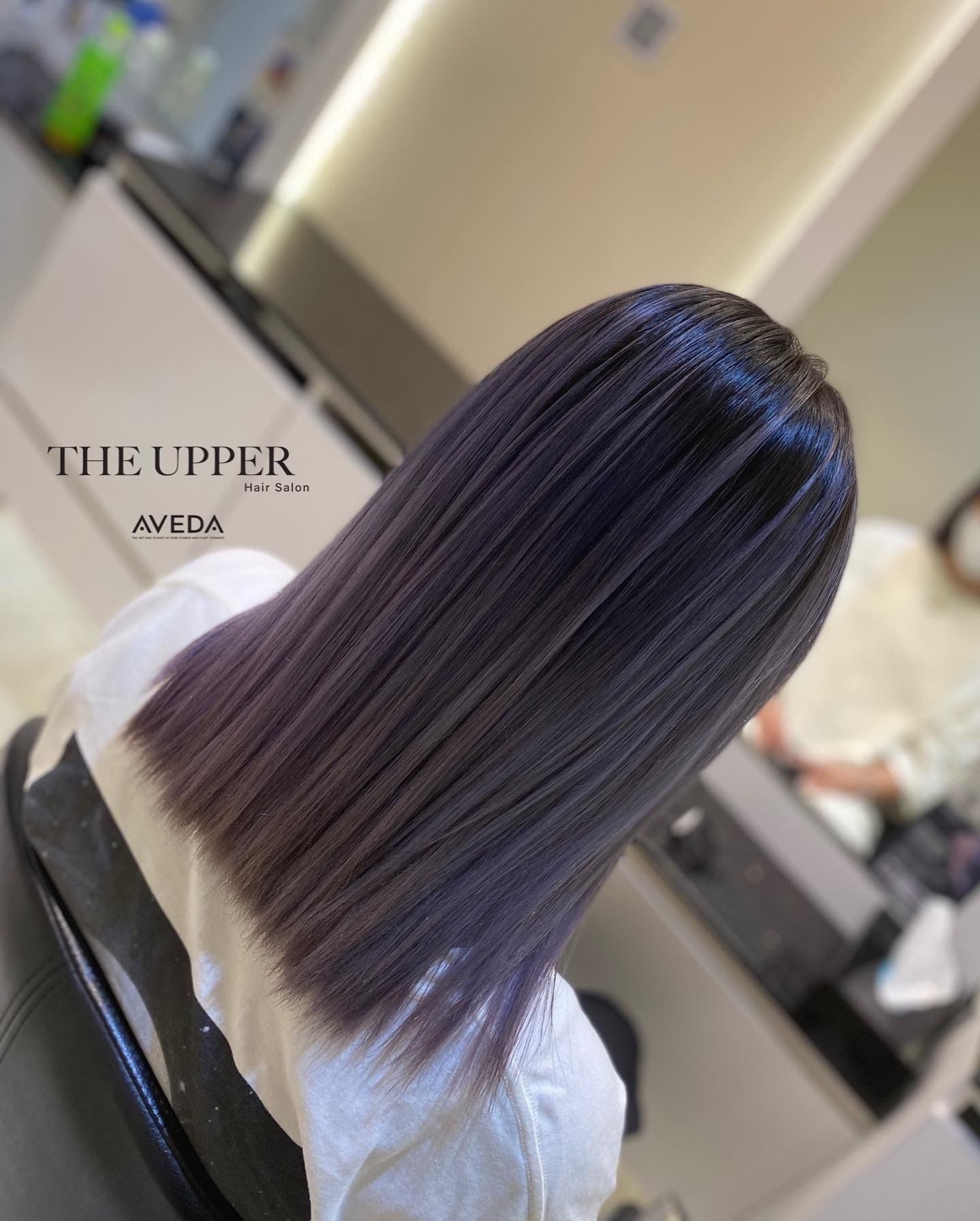 Glossy warm brown ponytail with smooth finish